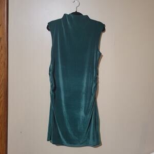 NEW A New Day Women's XL Velvet Ruched Dress Green Plus BEAUTIFUL